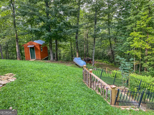 a view of house with backyard and a tree