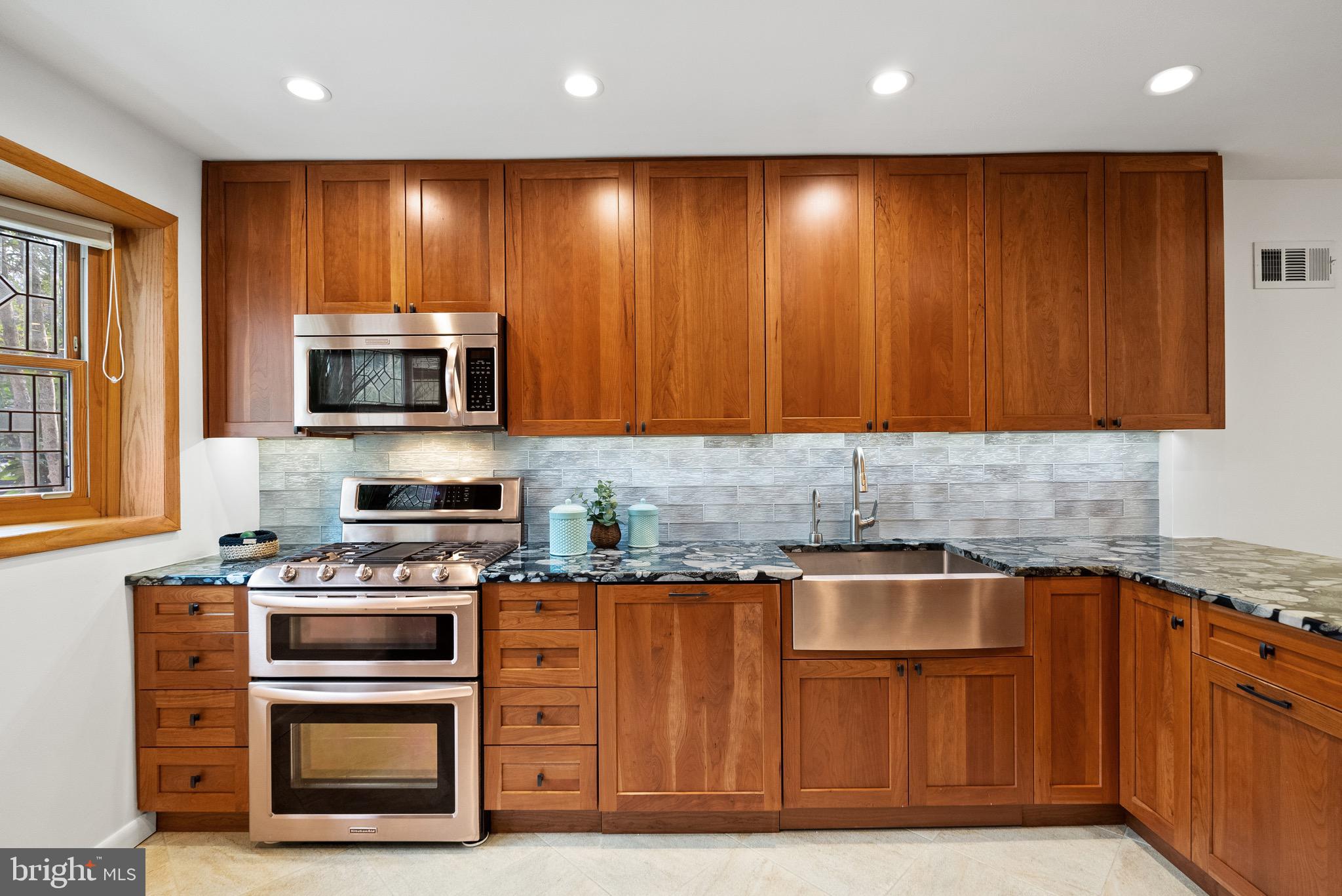 4854 Reservoir Road Northwest Washington, DC 20007 - Photo 13 of 53 Extended Height Cherry Cabinets