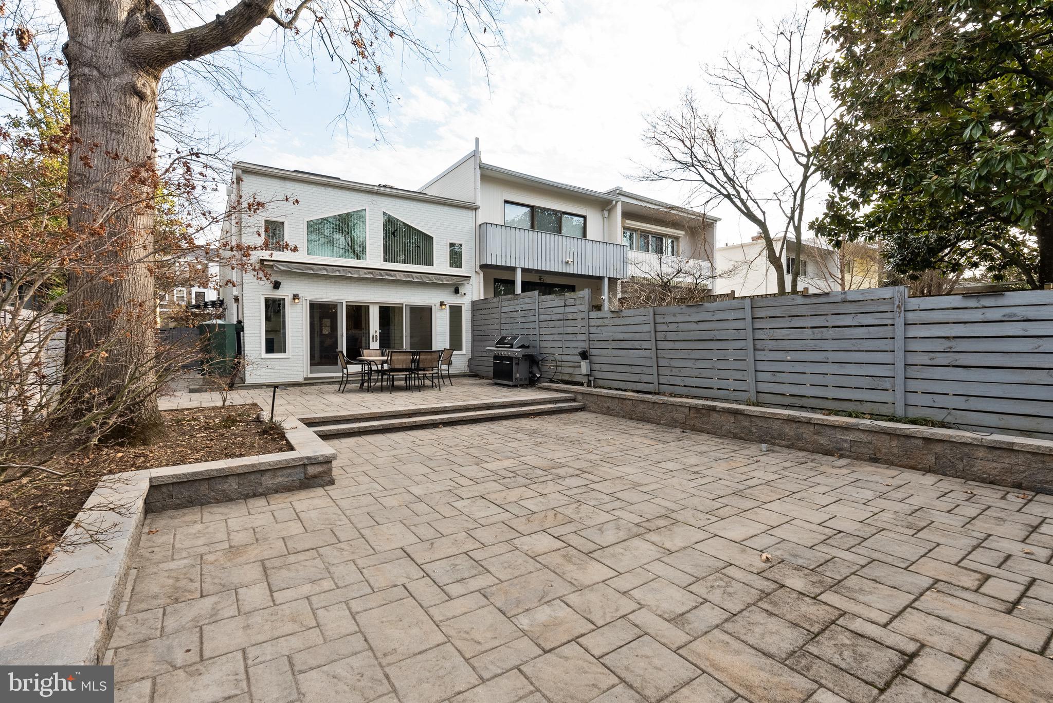 4854 Reservoir Road Northwest Washington, DC 20007 - Photo 29 of 53 Deep hardscape back yard