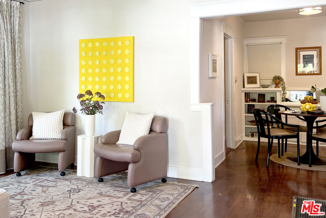 313 Museum Drive Los Angeles, CA 90065 - Photo 14 of 43 a living room with furniture and a wooden floor