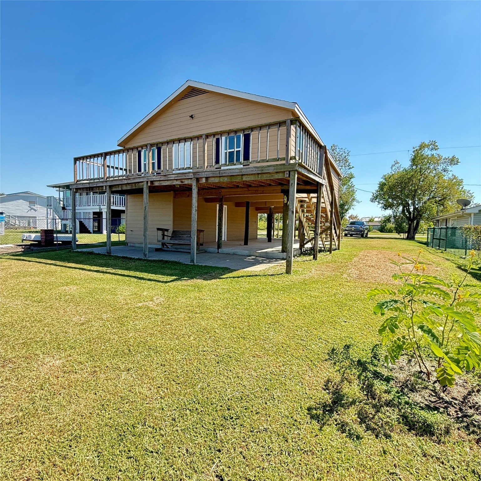143 Bastrop Bayou Drive Angleton, TX 77515 - Photo 10 of 32 a front view of a house with swimming pool