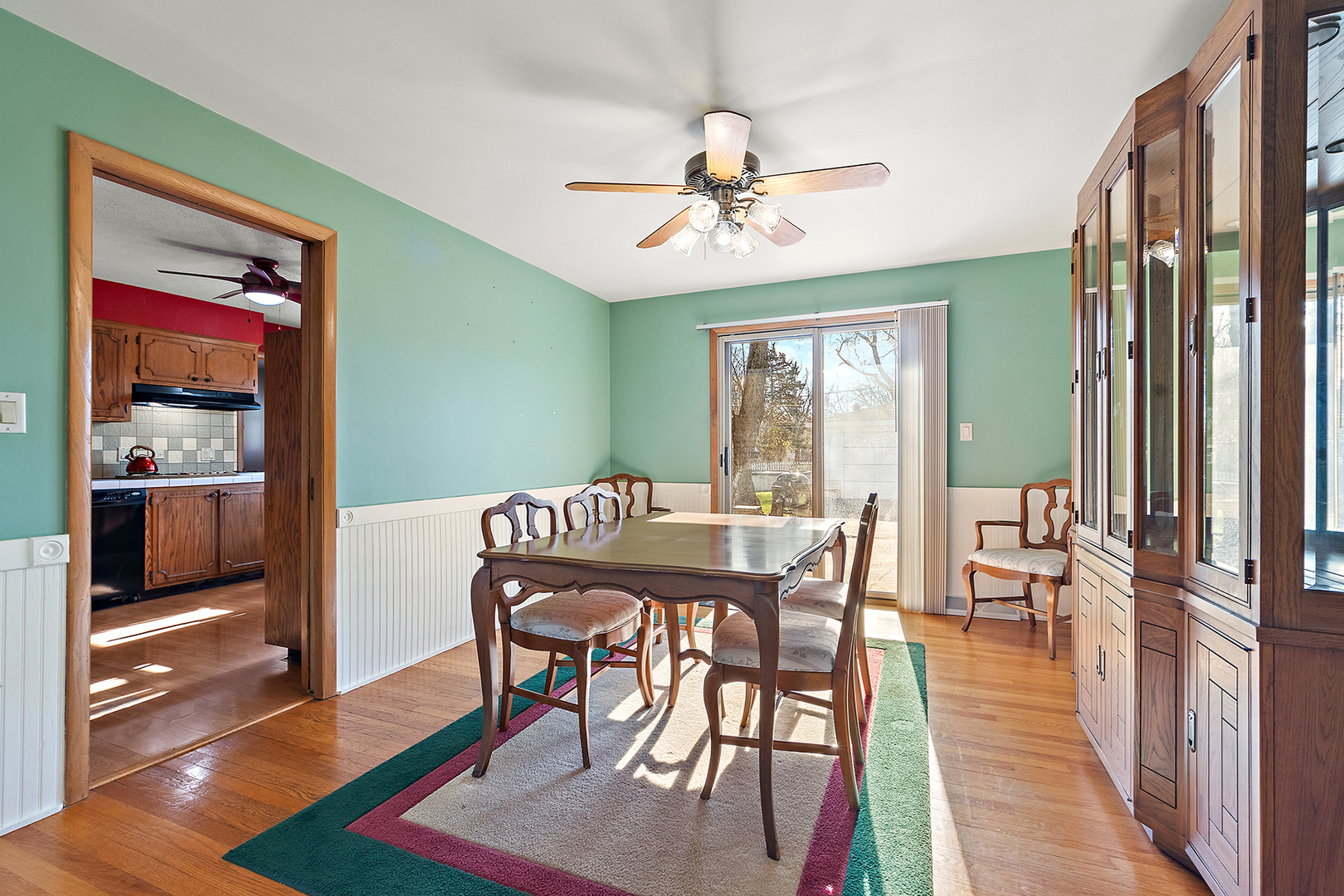1423 Hillview Road Homewood, IL 60430 - Photo 8 of 23 a view of a dining room with furniture window and wooden floor