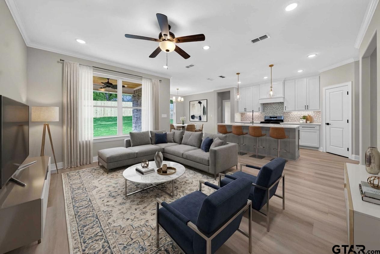 3049 Guinn Farms Road Tyler, TX 75707 - Photo 8 of 43 a living room with furniture and a large window