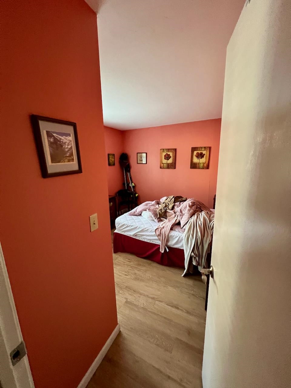 3101 Lake Forest Road, Unit 149 Tahoe City, CA 96145 - Photo 12 of 18 a bedroom with a bed and a wall painting