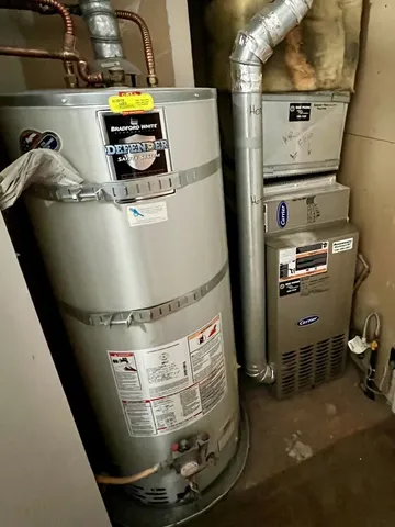 a view of water heater room