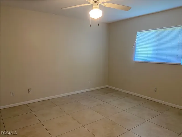 a view of a garden with an outdoor space