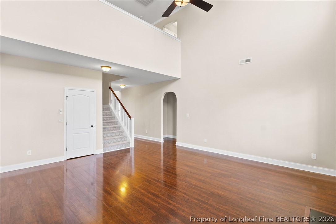 368 Exeter Drive Raeford, NC 28376 - Photo 10 of 49 a view of empty room with wooden floor