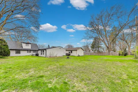 a house view with a garden space