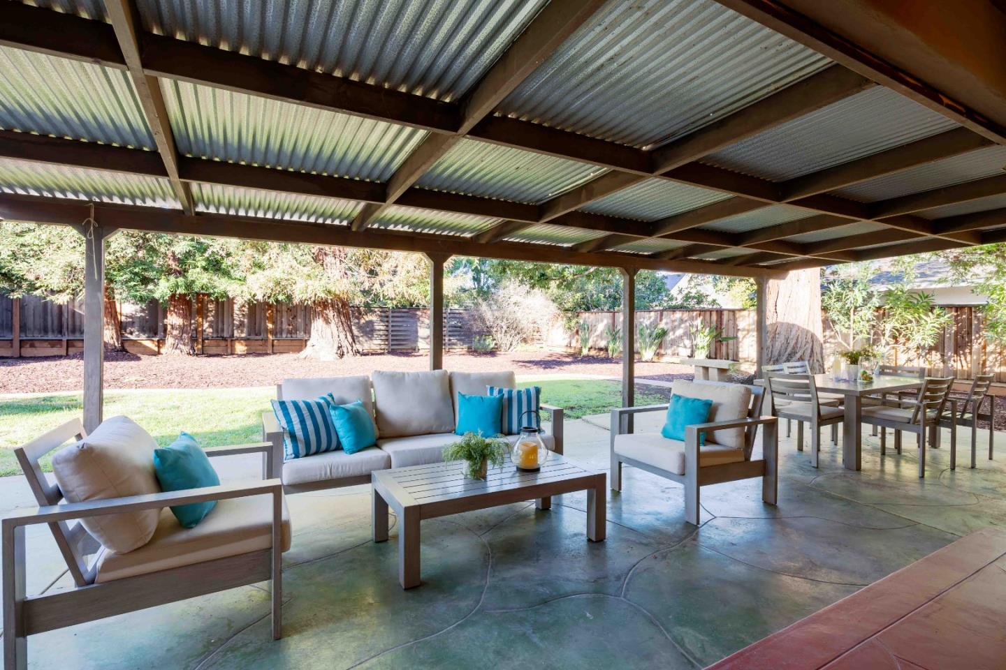 764 Parma Way Los Altos, CA 94024 - Photo 19 of 21 a roof deck with couches and potted plants