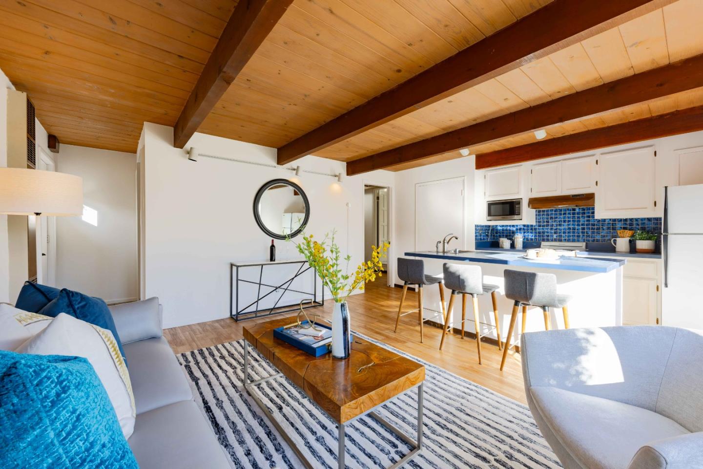 764 Parma Way Los Altos, CA 94024 - Photo 10 of 21 a living room with furniture a rug and kitchen view