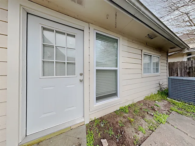 a backyard of a house