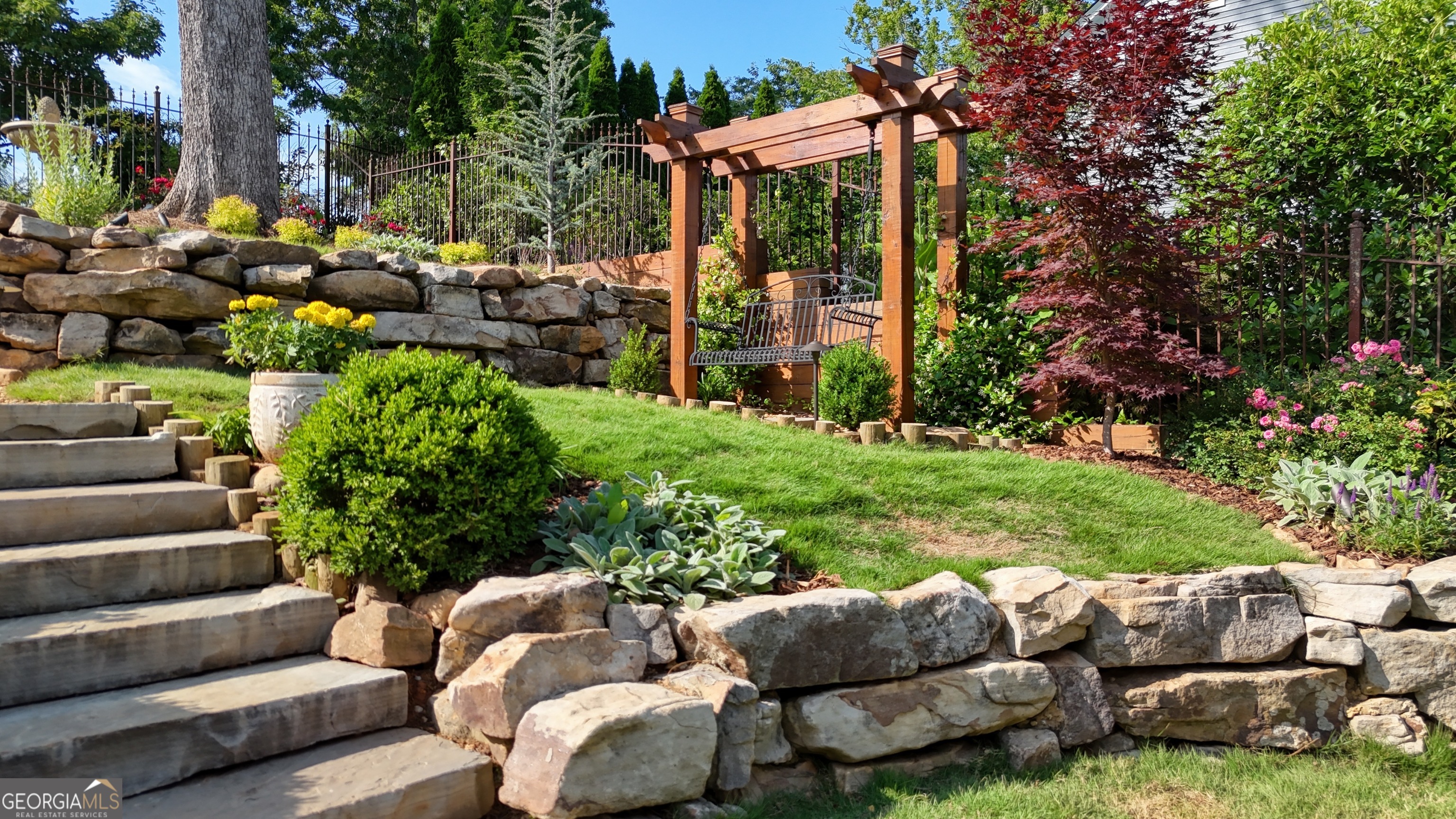 407 East 3rd Street Rome, GA 30161 - Photo 55 of 78 a view of patio with couches and a fire pit