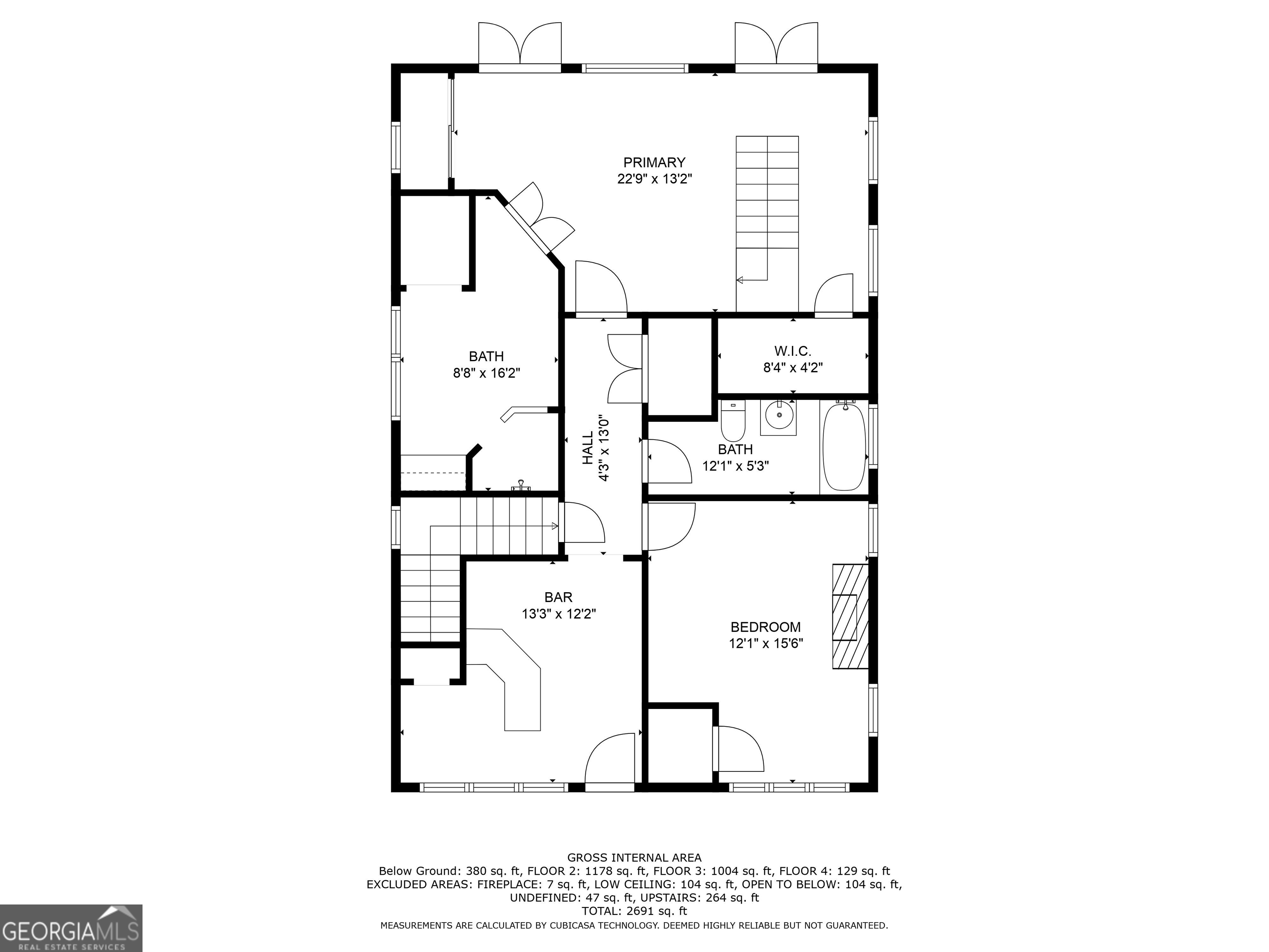 407 East 3rd Street Rome, GA 30161 - Photo 76 of 78 a picture of a bench in front of a wall
