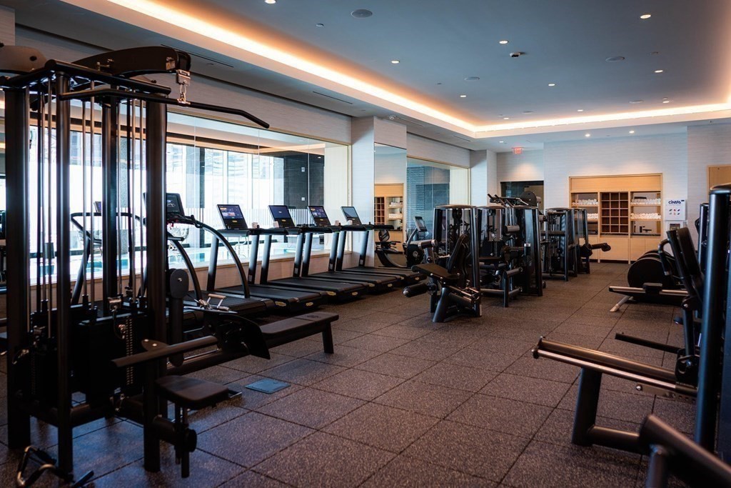 240 Devonshire Street, Unit 5206 Boston, MA 02110 - Photo 29 of 40 a view of a room with gym equipment