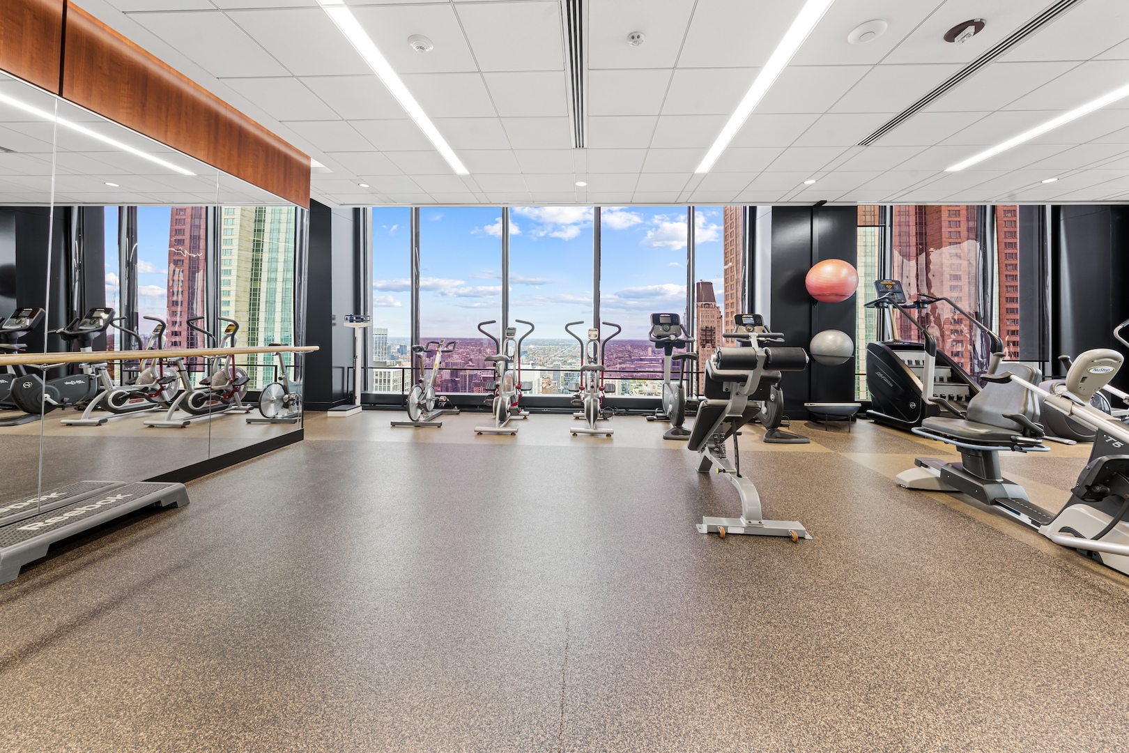175 East Delaware Place, Unit 6706 Chicago, IL 60611 - Photo 19 of 26 a view of a room with gym equipment