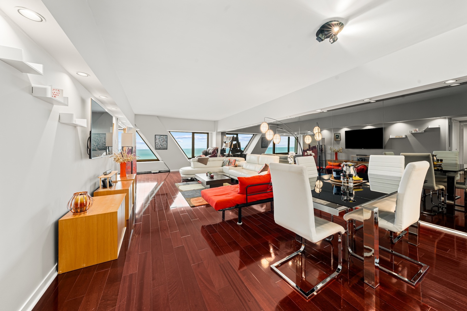 175 East Delaware Place, Unit 6706 Chicago, IL 60611 - Photo 2 of 26 a view of a living room and dining room