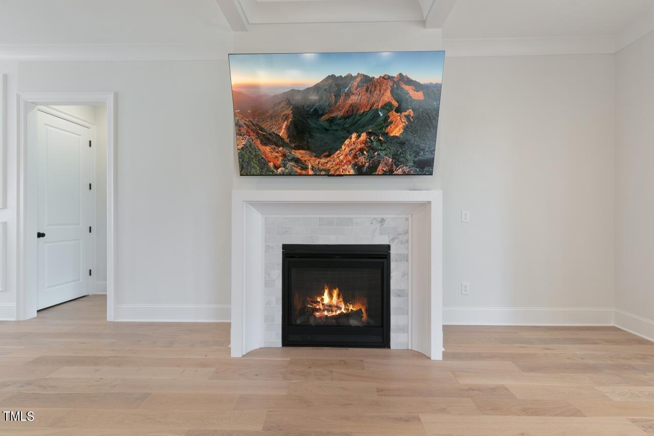 816 Crimson Rdg Trail Fuquay-Varina, NC 27526 - Photo 11 of 42 a living room with a fireplace