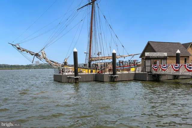 a view of boat floating on water