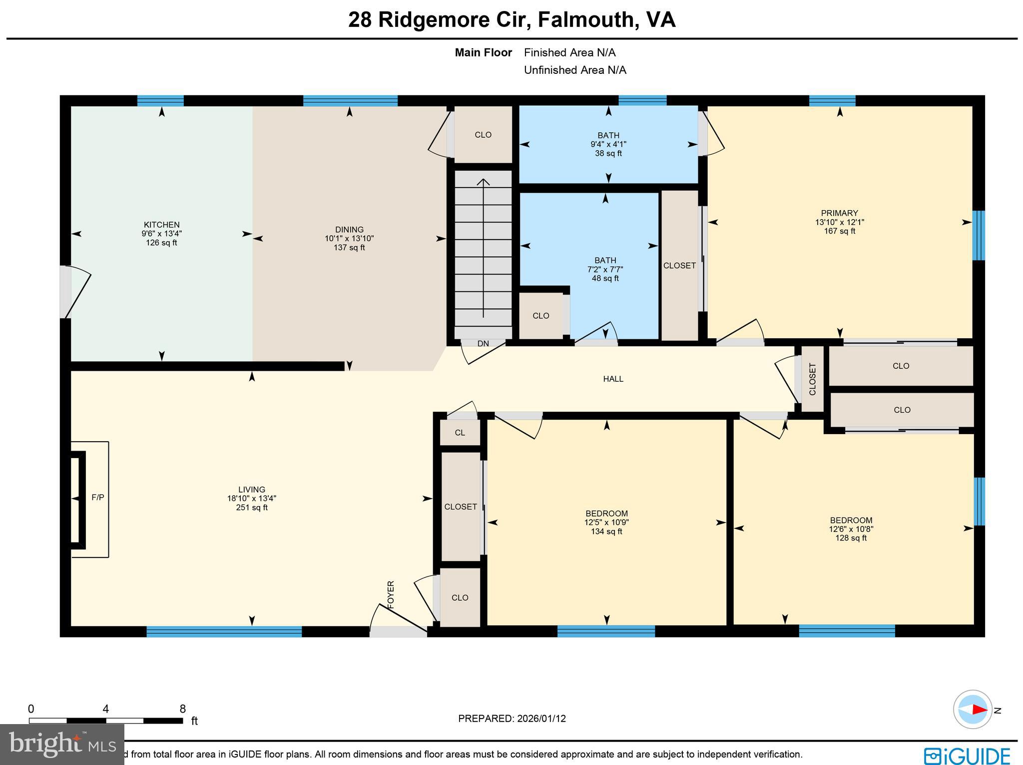 28 Ridgemore Circle Fredericksburg, VA 22405 - Photo 31 of 32 Main Level floor plan