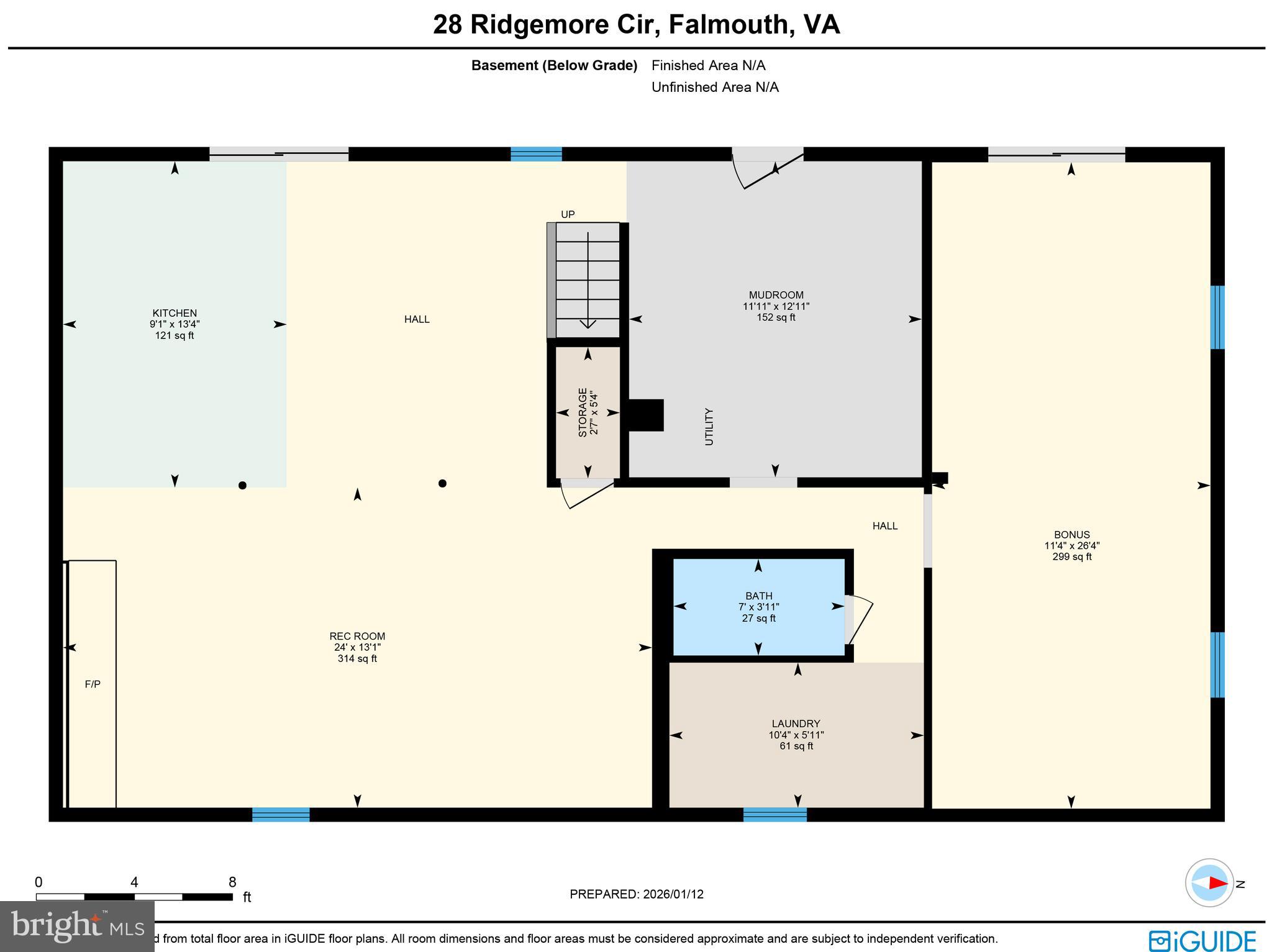 28 Ridgemore Circle Fredericksburg, VA 22405 - Photo 32 of 32 Basement level floor plan