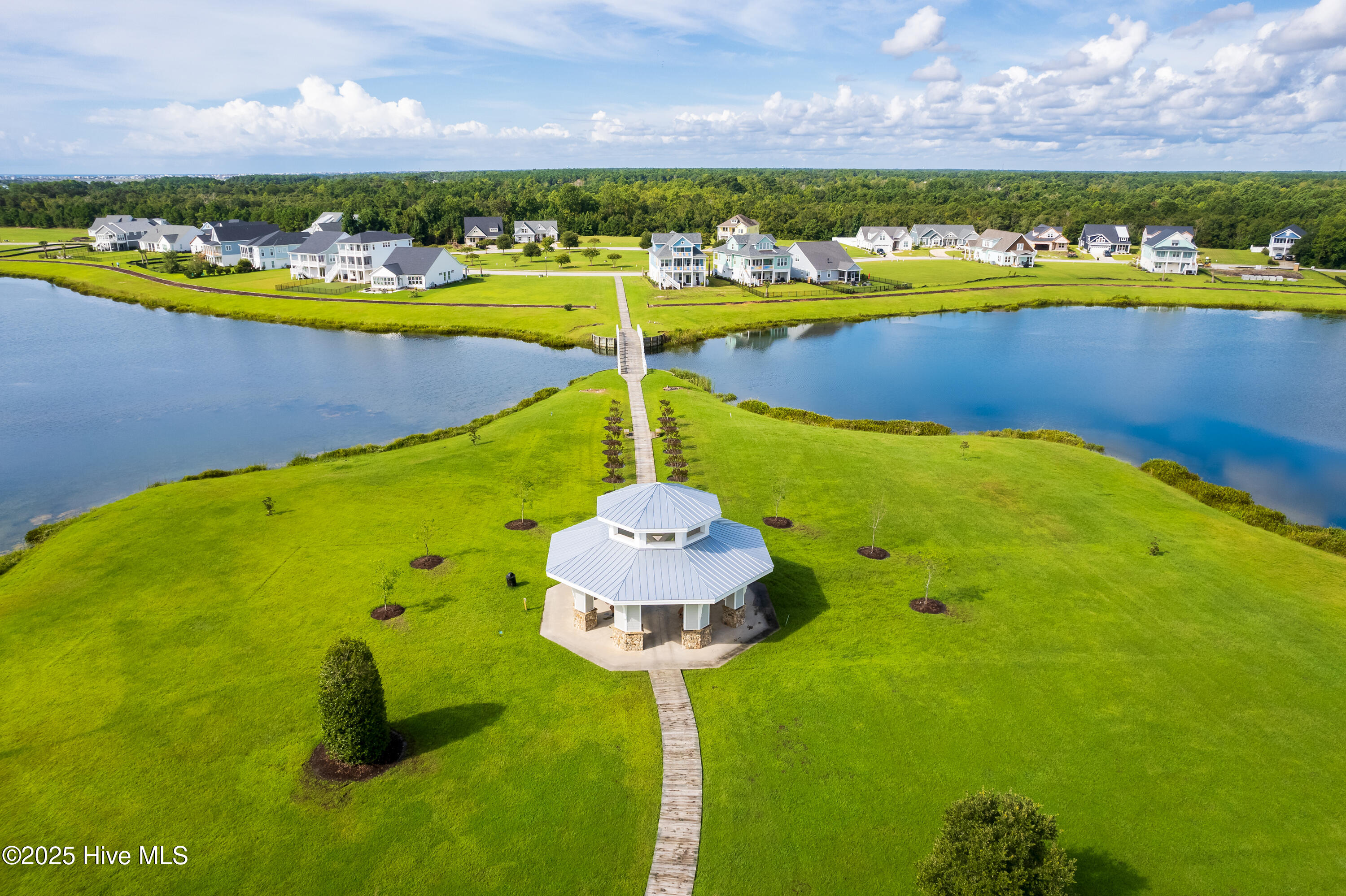 155 Everett Park Trail Holly Ridge, NC 28445 - Photo 34 of 51 Lake Gazebo