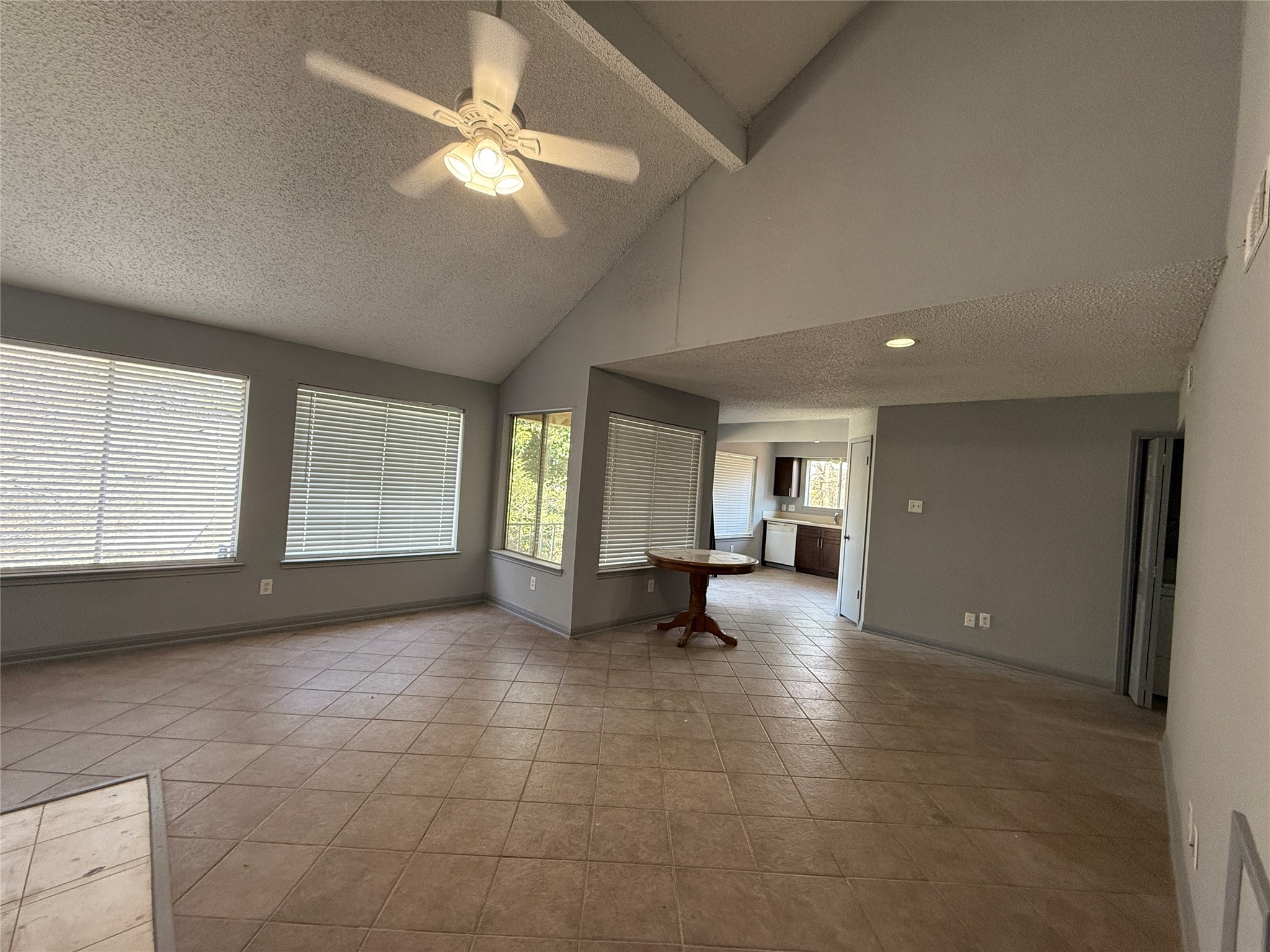 12200 Overbrook Lane, Unit 34D Houston, TX 77077 - Photo 5 of 19 a view of empty room with a window and fireplace