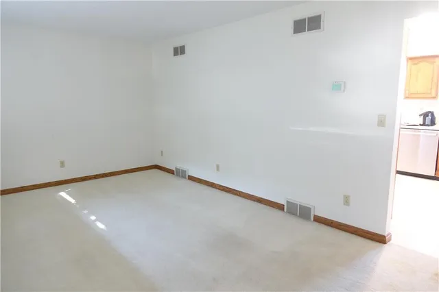 a view of an empty room