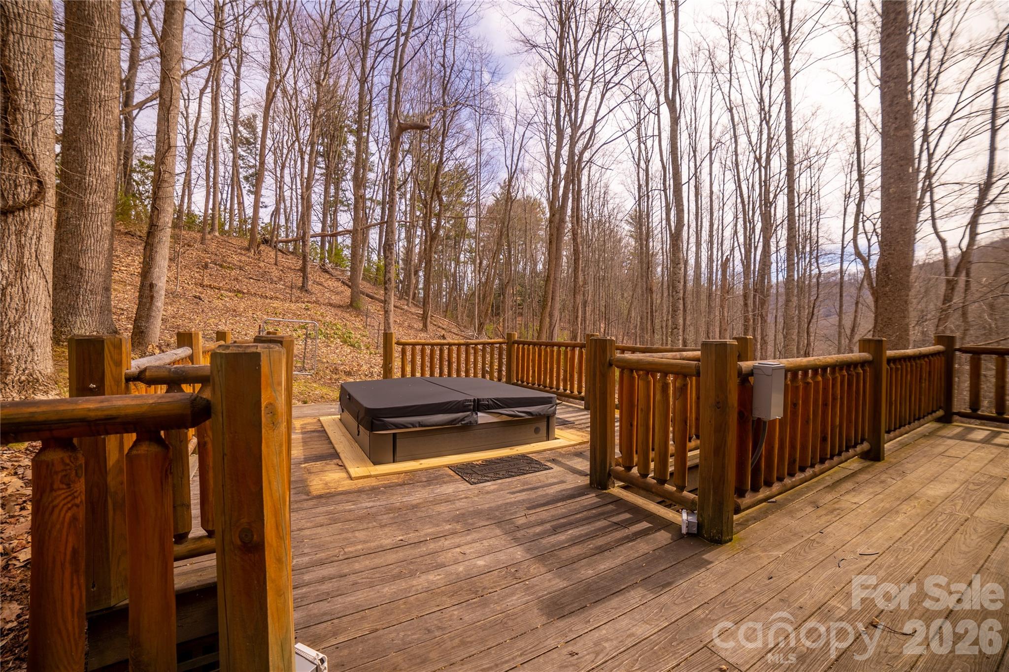 682 Rock House Road Hot Springs, NC 28743 - Photo 28 of 43 a view of outdoor space with deck and yard