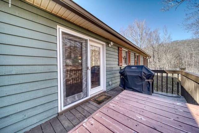2912 Gribble Edwards Road Hayesville, NC 28904 - Photo 26 of 46 Rear patio and direct hook-up gas grill