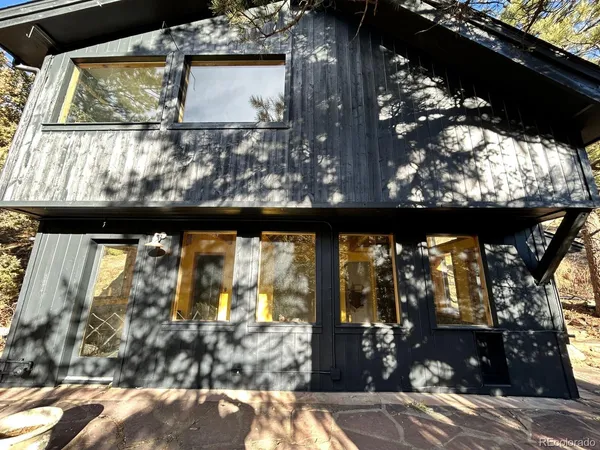 a view of a door of the house