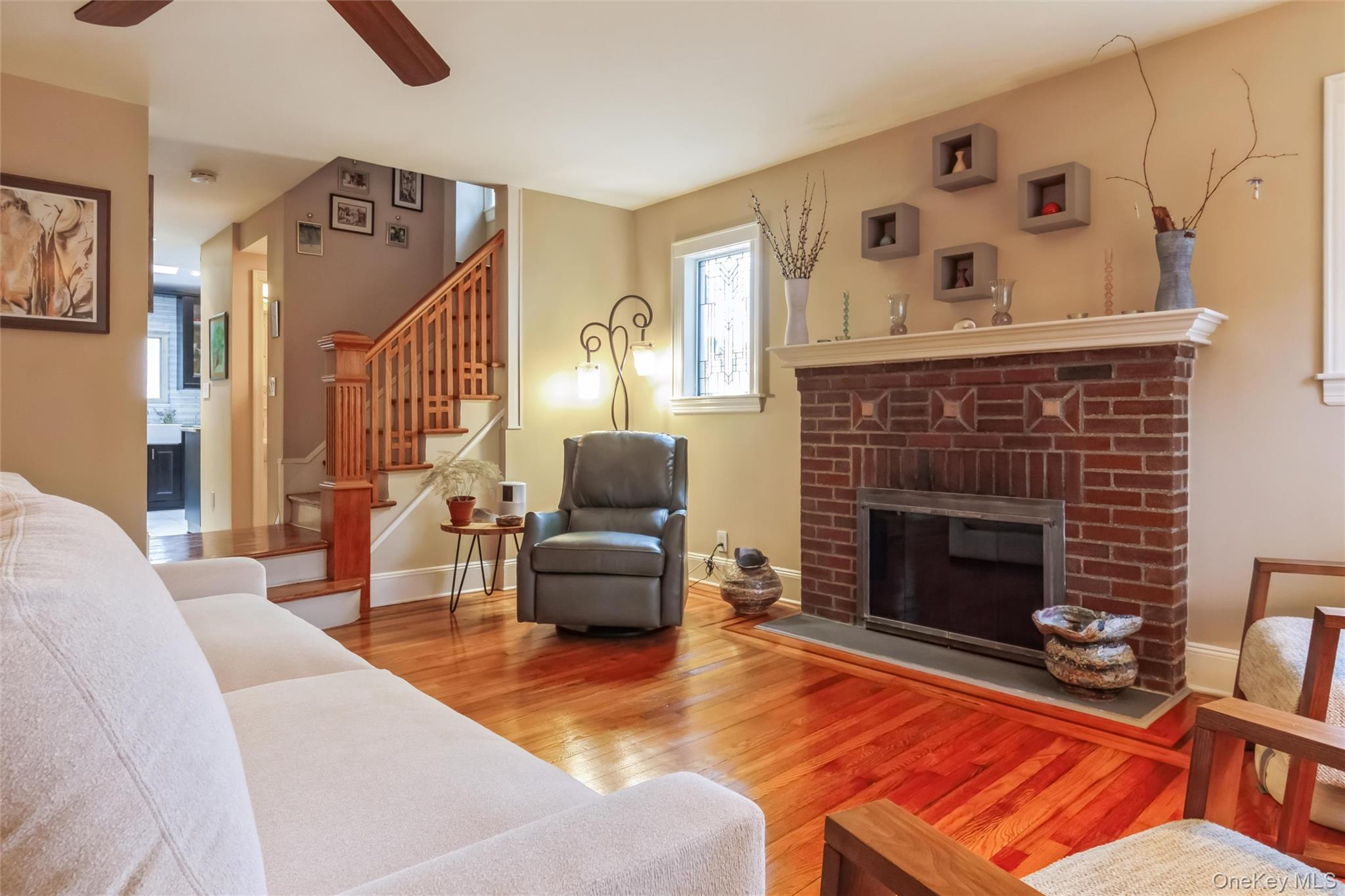 34 Archer Road West Hempstead, NY 11552 - Photo 6 of 39 Living Room w/Fireplace