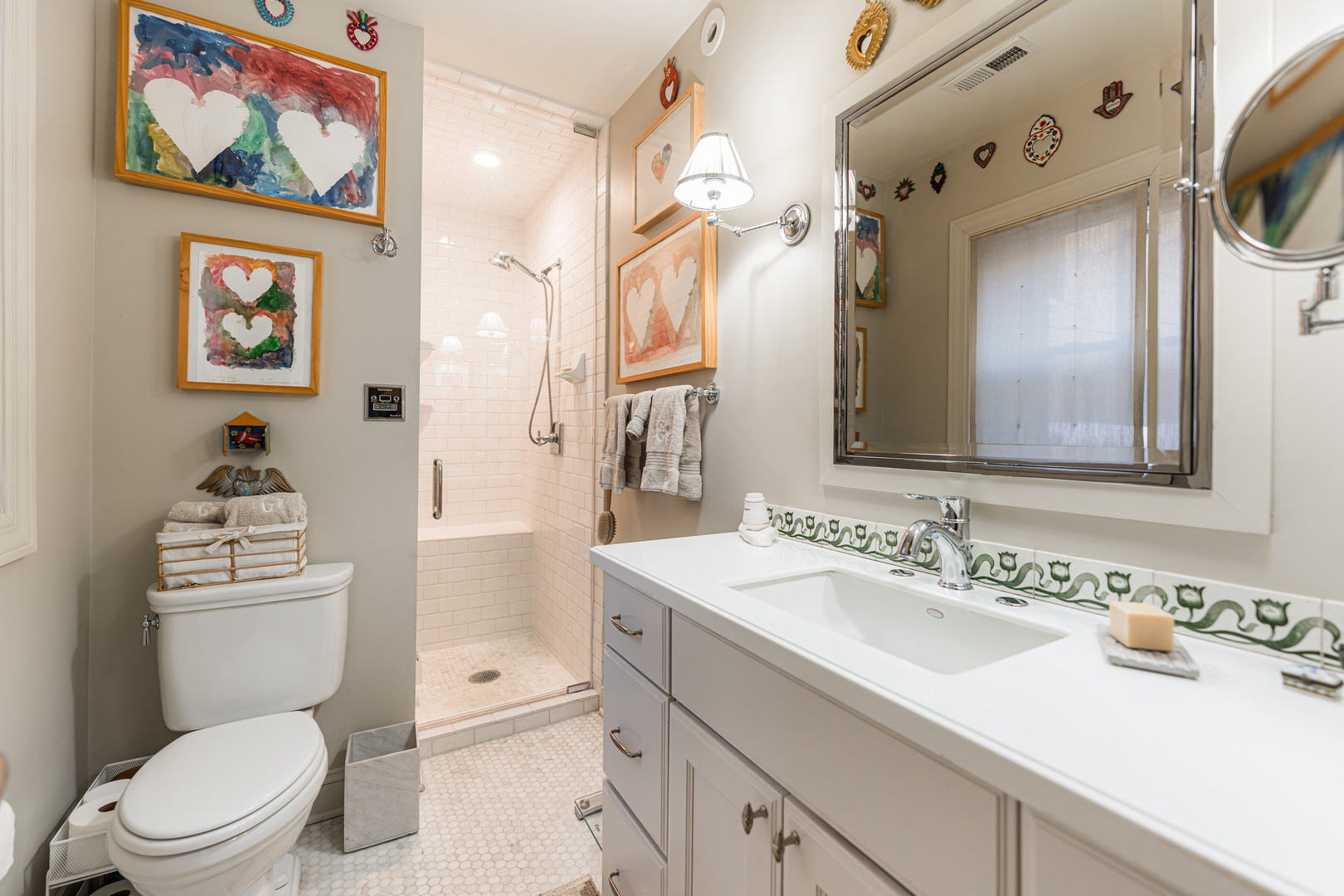 26 East Scott Street, Unit 3 Chicago, IL 60610 - Photo 25 of 35 a bathroom with a toilet a sink and mirror