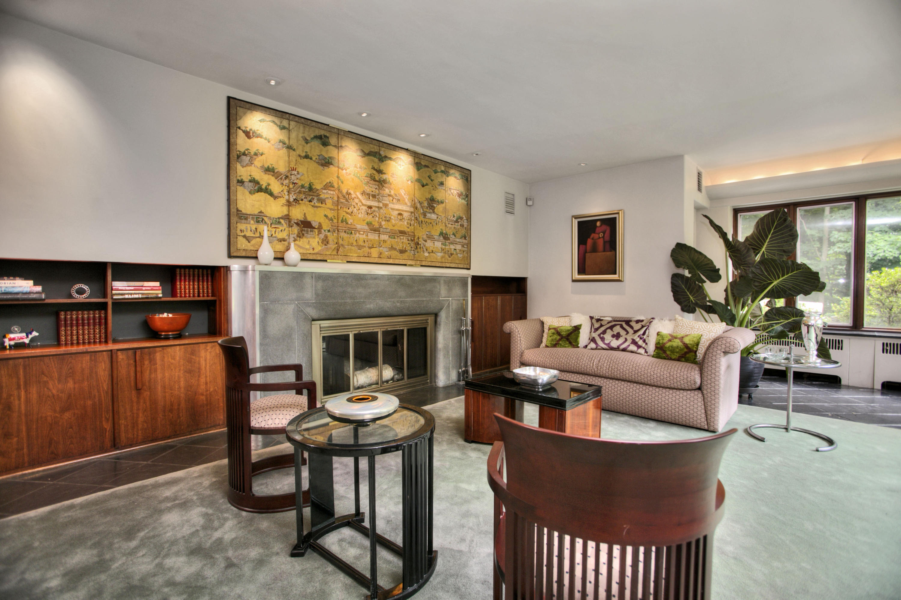 27 Tory Hole Road Darien, CT 06820 - Photo 7 of 22 Living Room fireplace
