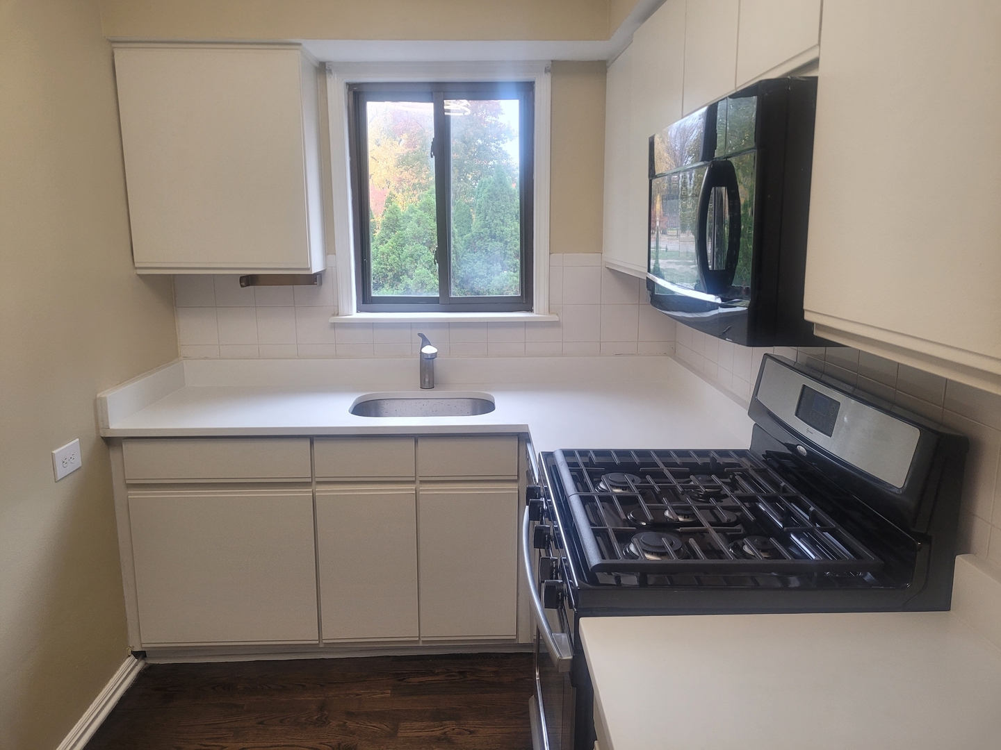 1540 Ashland Avenue, Unit 1 River Forest, IL 60305 - Photo 7 of 12 a kitchen with sink a window and stainless steel appliances