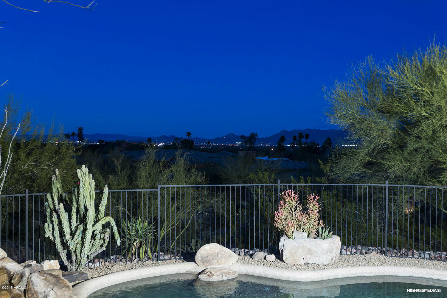 6331 East Quartz Mountain Road Paradise Valley, AZ 85253 - Photo 17 of 19 EnjoyCity Views from Pool and Back Patio