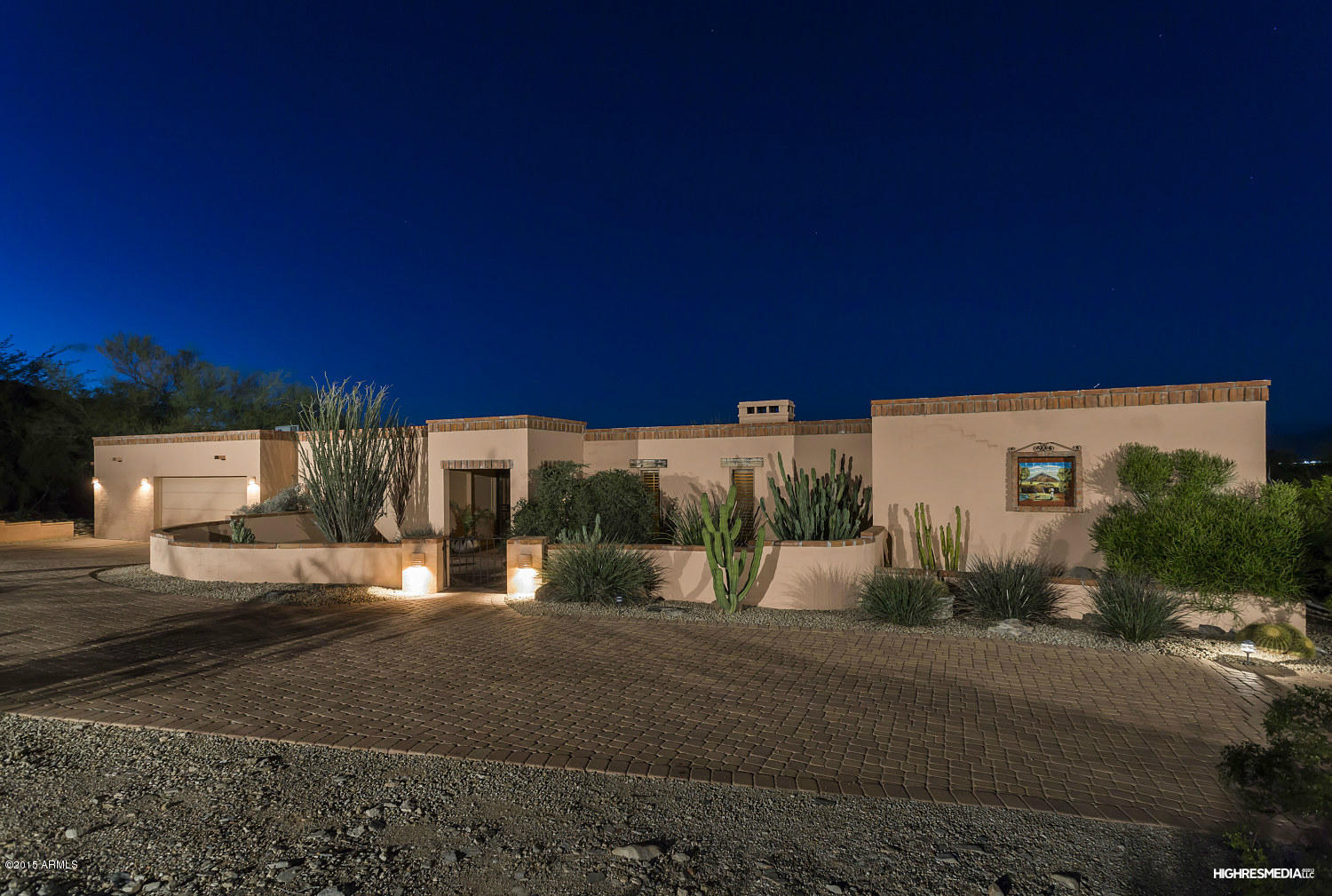 6331 East Quartz Mountain Road Paradise Valley, AZ 85253 - Photo 19 of 19 Evening Shot of this Charming Home