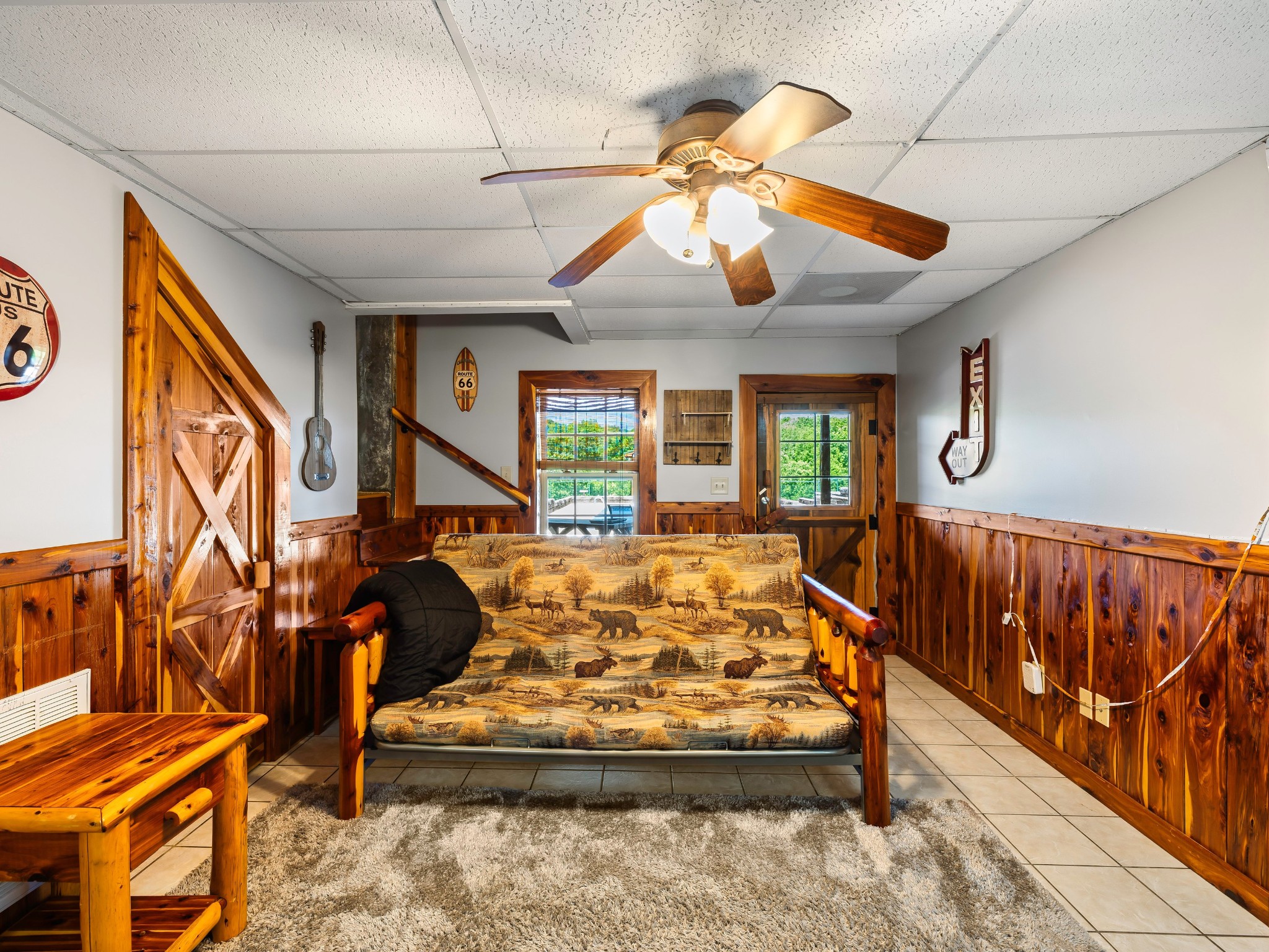 375 Good Hope Road Leoma, TN 38468 - Photo 19 of 23 a bed room with furniture and a ceiling fan
