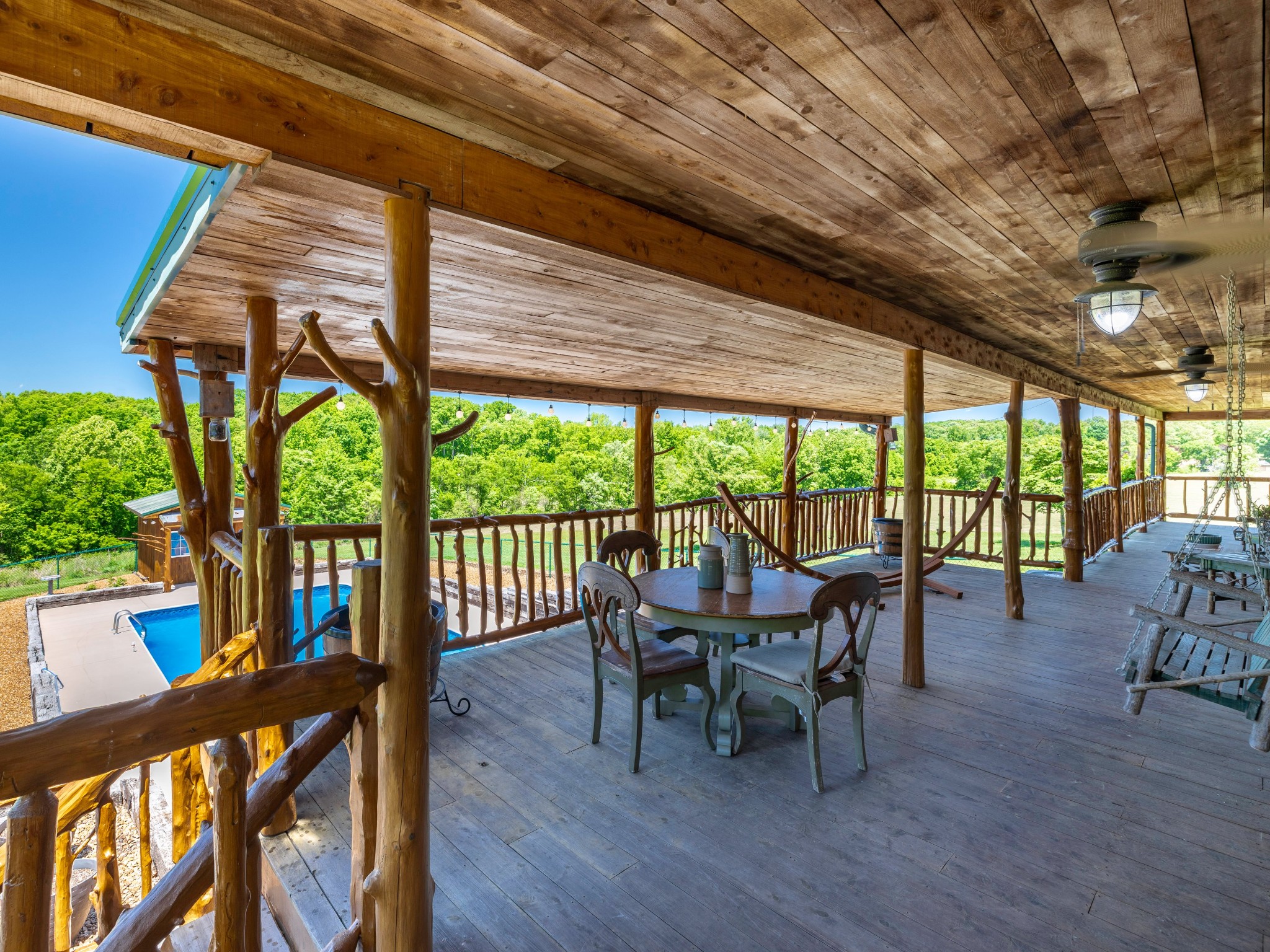 375 Good Hope Road Leoma, TN 38468 - Photo 20 of 23 a view of a dining room with furniture window and outside view