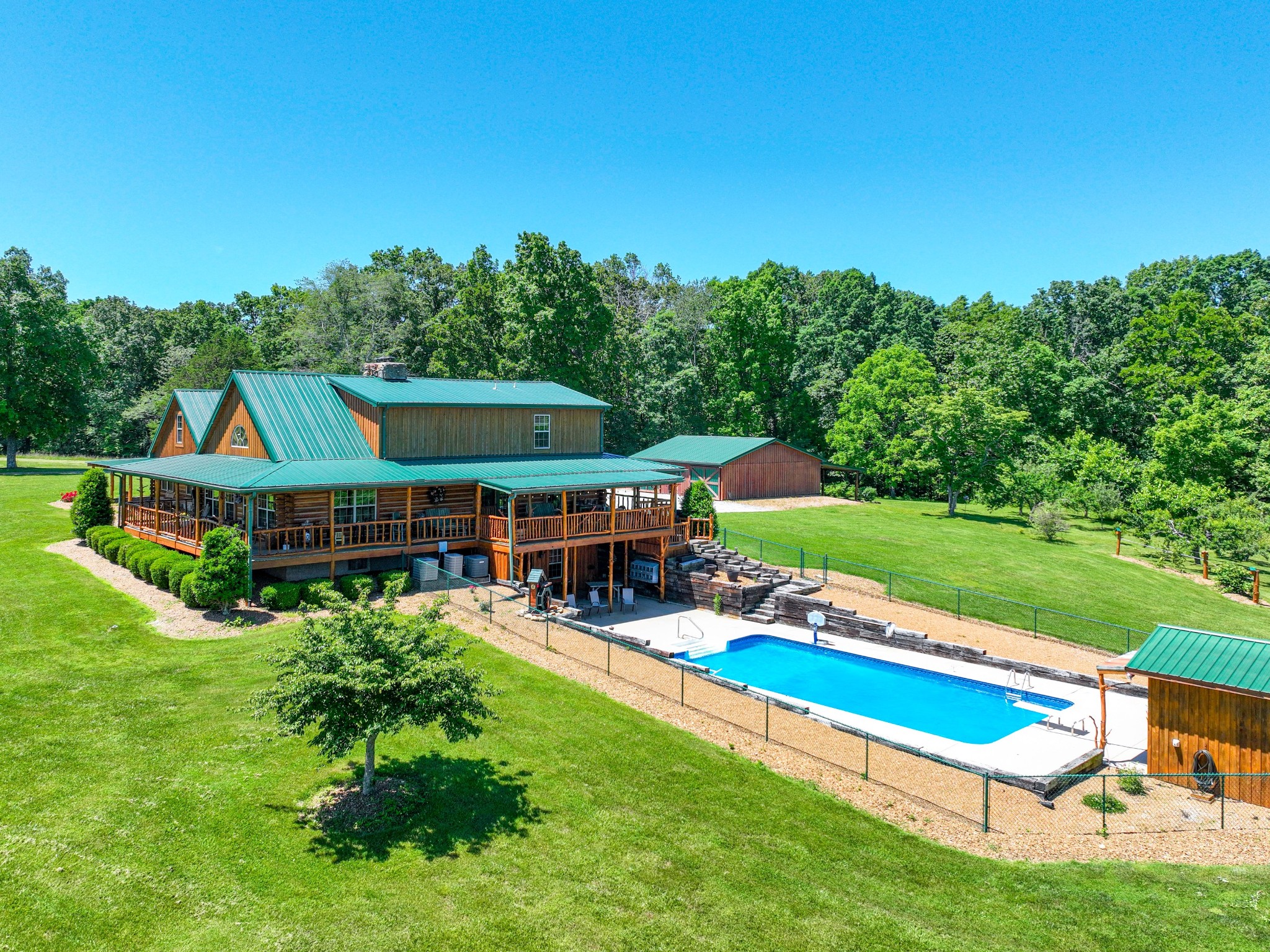 375 Good Hope Road Leoma, TN 38468 - Photo 7 of 23 an aerial view of a house with a big yard