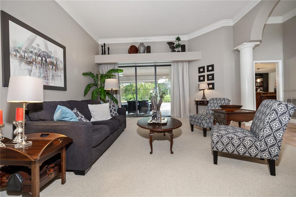 3372 Brian Road South Palm Harbor, FL 34685 - Photo 6 of 45 a living room with furniture and a window
