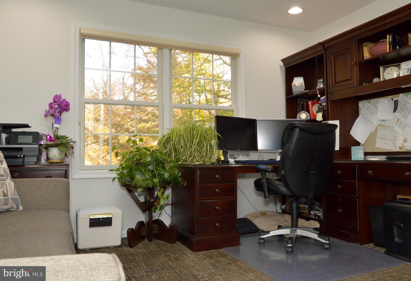 16 Ginger Road Chesterfield, NJ 08515 - Photo 20 of 27 a view of a workspace with furniture and a window