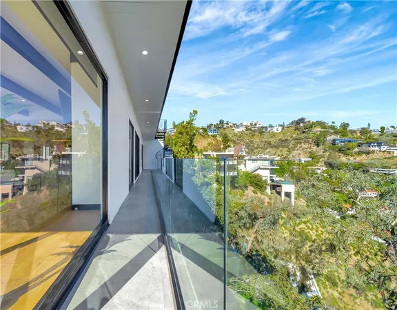 a view of a balcony