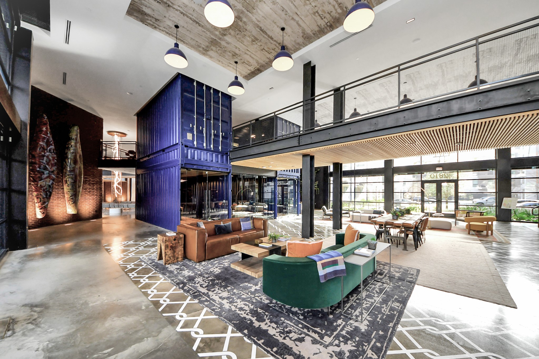 2810 Riverby Road, Unit 225 Houston, TX 77020 - Photo 38 of 47 a living room with fireplace furniture and a large window