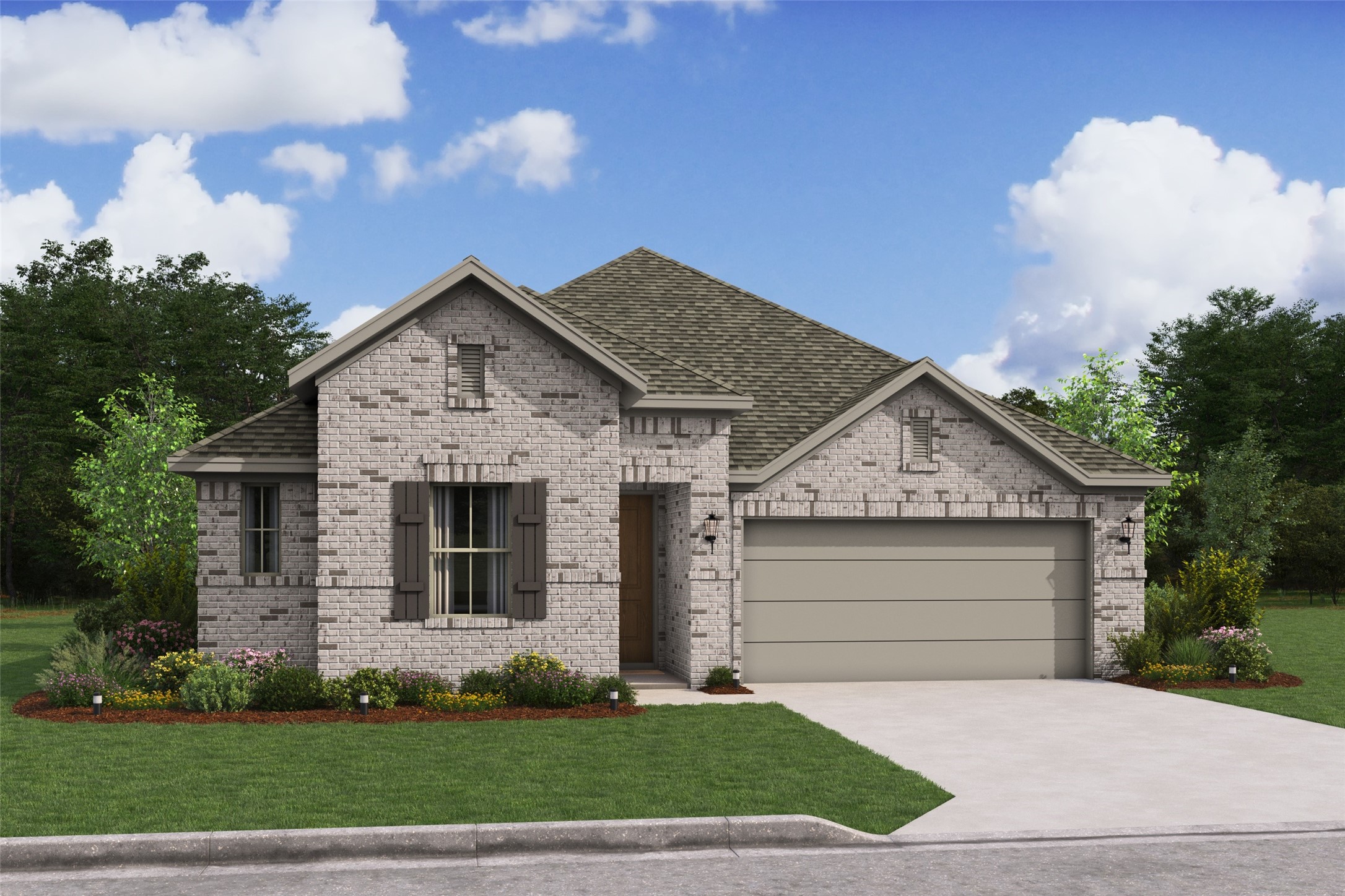 Charming Boise home design by K. Hovnanian® Homes with elevation NA in beautiful Oakberry Trails. (*Artist rendering used for illustration purposes only.)