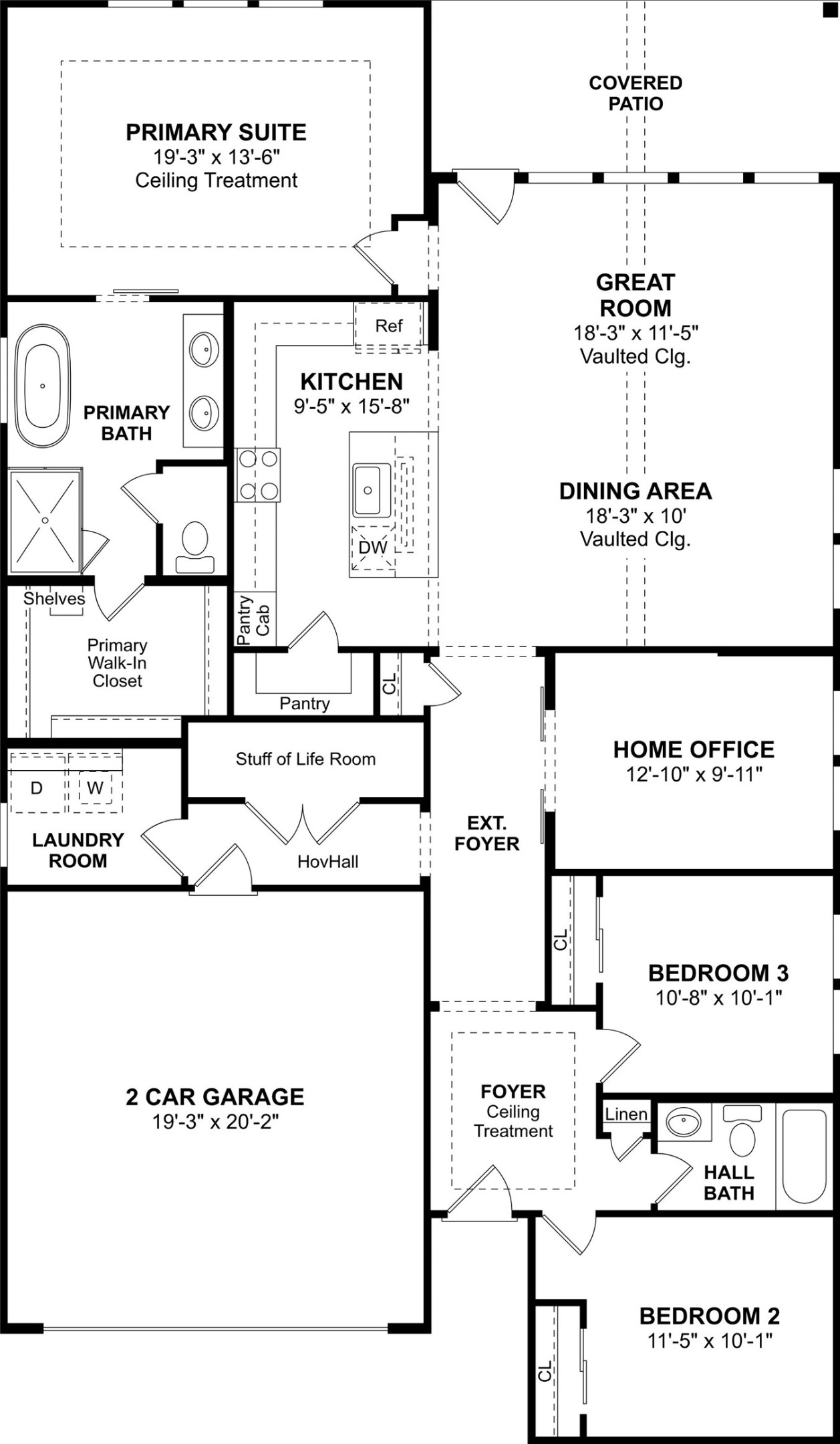 29307 Suncreek Rnch Court Waller, TX 77484 - Photo 18 of 18 The Boise floor plan by K. Hovnanian® Homes. 1st Floor shown. *Prices, plans, dimensions, features, specifications, materials, and availability of homes or communities are subject to change without notice or obligation.