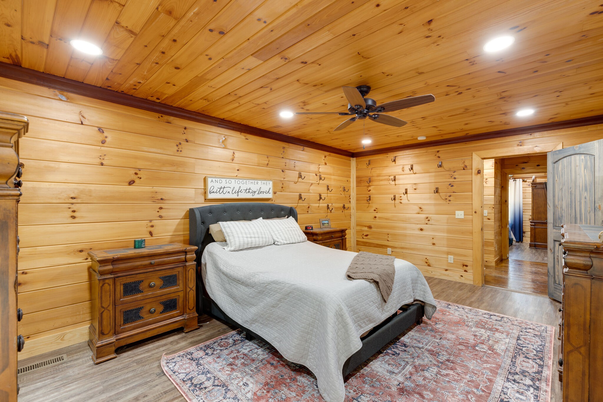 4520 Dugger Road Culleoka, TN 38451 - Photo 32 of 40 a bedroom with a bed and a walk in closet