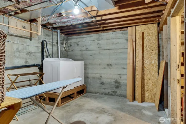 a view of storage and utility room