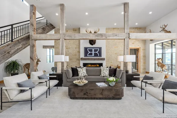 a kitchen with cabinets and window
