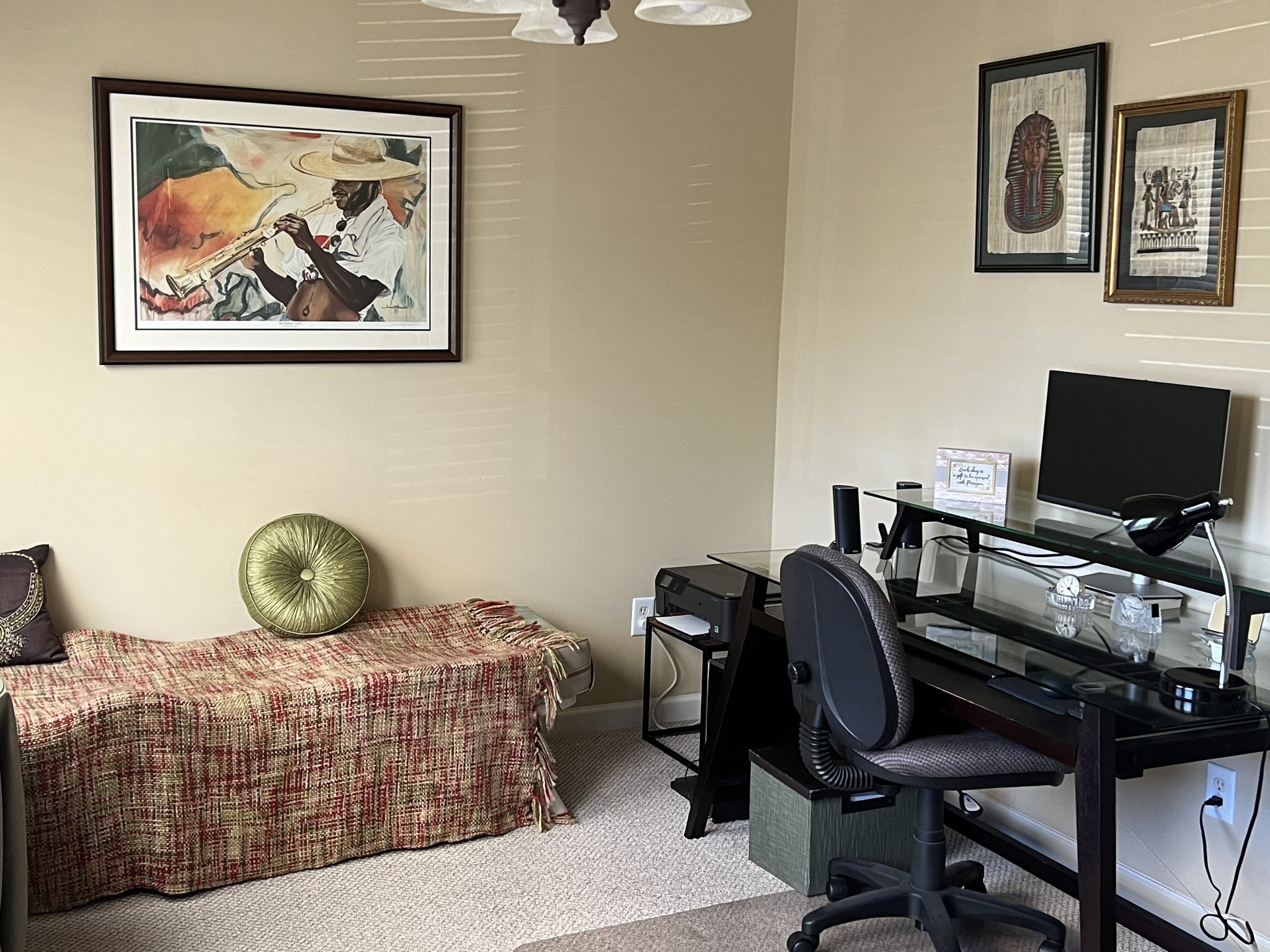 1382 Rural Hill Road, Unit 189 Antioch, TN 37013 - Photo 13 of 16 a bedroom with a bed and a workspace