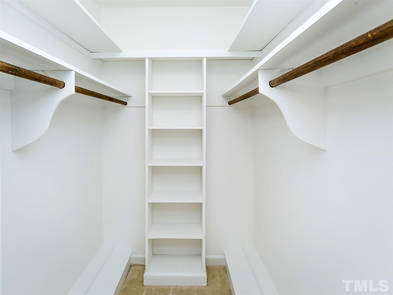 6116 Bayberry Lane Raleigh, NC 27612 - Photo 15 of 25 One of two large walk-in closets in the Master Bedroom